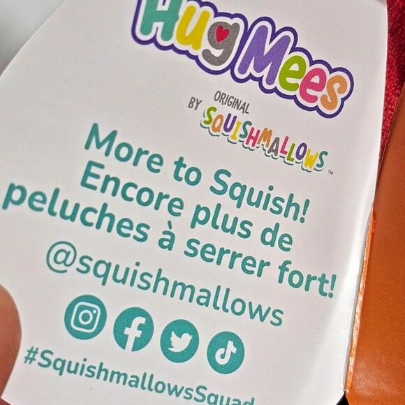 Squishmallow KellyToy Hug Mees Dustin Dalmation Dog Devil Horns 16" Plush 48-2 - Picture 6 of 8